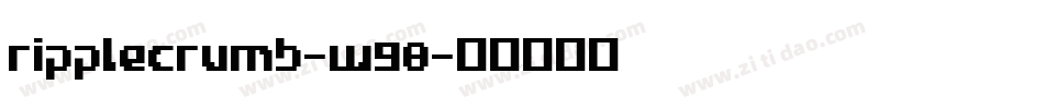 RippleCrumb-w98字体转换