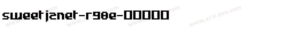 SweetJanet-R98E字体转换