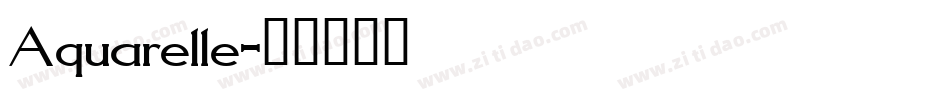 Aquarelle字体转换