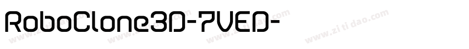 RoboClone3D-7VED字体转换