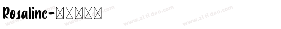 Rosaline字体转换
