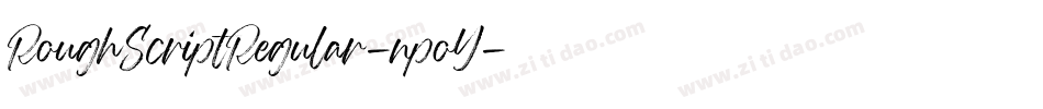 RoughScriptRegular-npoY字体转换