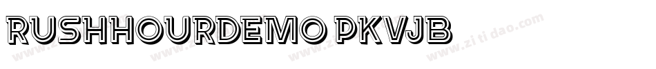 RushHourDemo-PKVjB字体转换