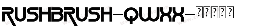 RushBrush-qwXx字体转换