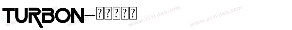 Turbon字体转换