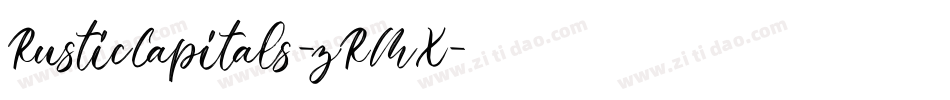 RusticCapitals-zRMX字体转换