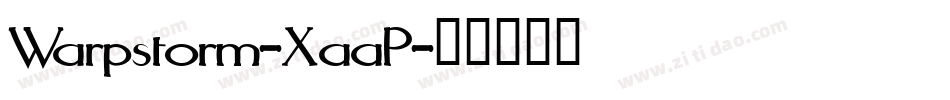 Warpstorm-XaaP字体转换