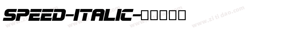Speed-Italic字体转换