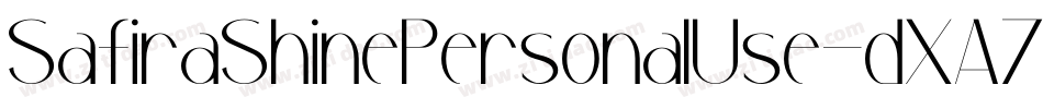 SafiraShinePersonalUse-dXA7字体转换