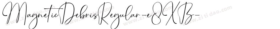 MagneticDebrisRegular-e8XB字体转换