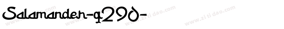 Salamander-q290字体转换