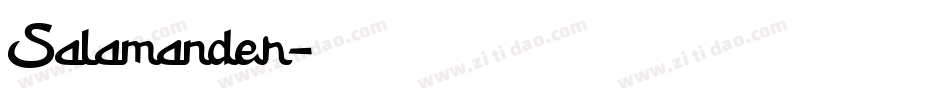 Salamander字体转换