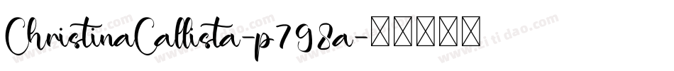 ChristinaCallista-p798a字体转换