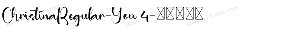 ChristinaRegular-Yow4字体转换