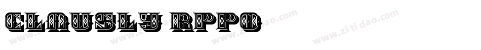 Clausly-Rppo3字体转换