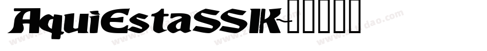 AquiEstaSSK字体转换