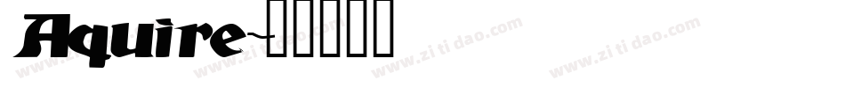 Aquire字体转换