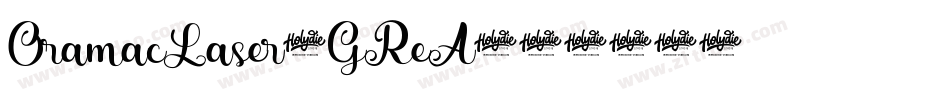OramacLaser-GReA字体转换