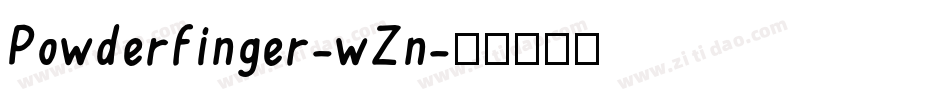 Powderfinger-wZn字体转换