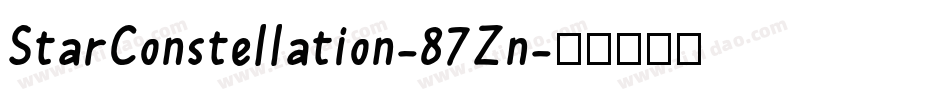 StarConstellation-87Zn字体转换 StarConstellation-87Zn字体转换