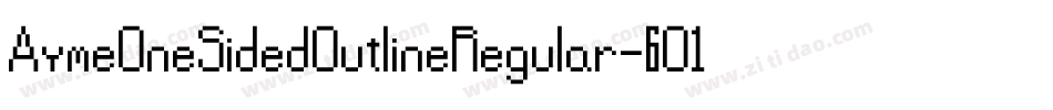 AymeOneSidedOutlineRegular-6O1A字体转换