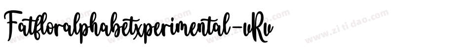 Fatfloralphabetxperimental-vRvO字体转换