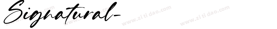 Signatural字体转换