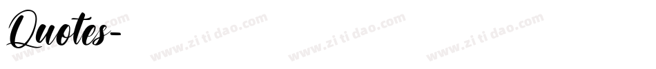 Quotes字体转换