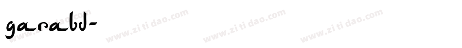 garabd字体转换