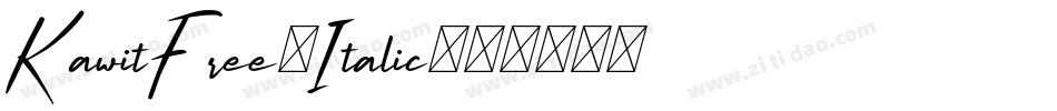 KawitFree-Italic字体转换