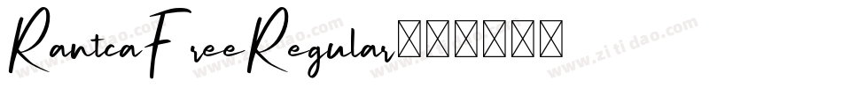 RantcaFreeRegular字体转换