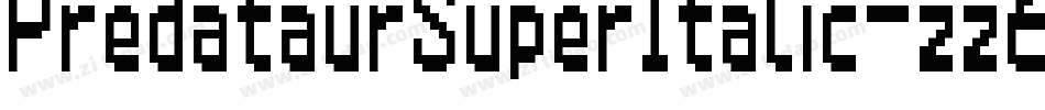 PredataurSuperItalic-zz64字体转换