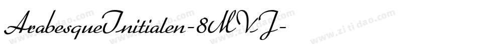 ArabesqueInitialen-8MVJ字体转换