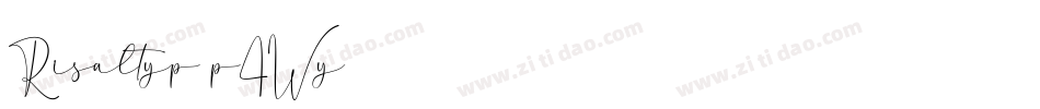 Risaltyp-p4Wy字体转换