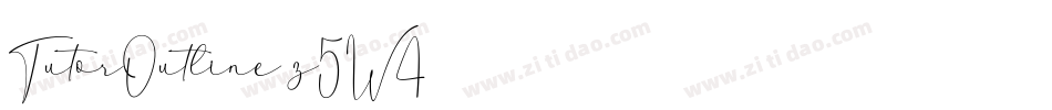 TutorOutline-z5W4字体转换