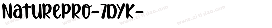 NaturePro-7DYK字体转换