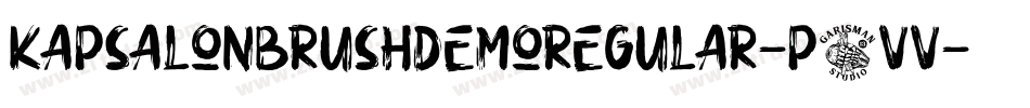 KapsalonBrushDemoRegular-p1vv字体转换 KapsalonBrushDemoRegular-p1vv字体转换