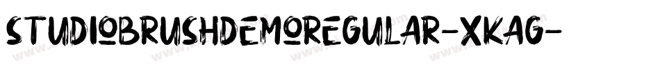 StudioBrushDemoRegular-XKaG字体转换