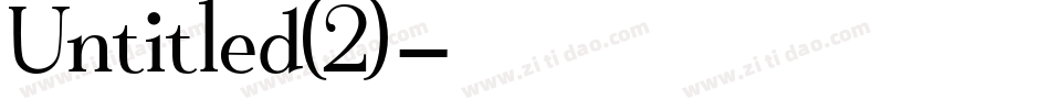 Untitled(2)字体转换