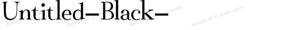 Untitled-Black字体转换