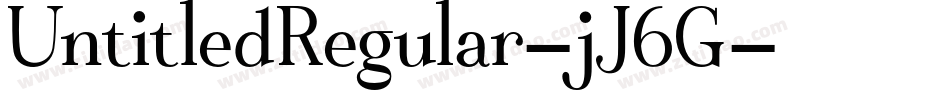 UntitledRegular-jJ6G字体转换