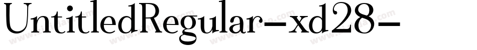 UntitledRegular-xd28字体转换