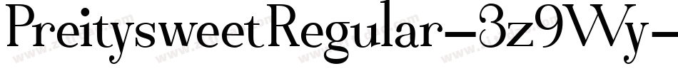PreitysweetRegular-3z9Wy字体转换