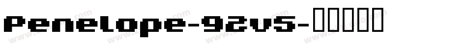Penelope-92v5字体转换