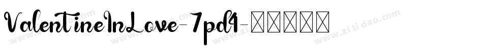 ValentineInLove-7pd4字体转换