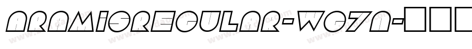AramisRegular-wG7n字体转换