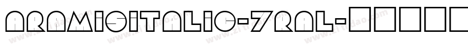 AramisItalic-7ral字体转换