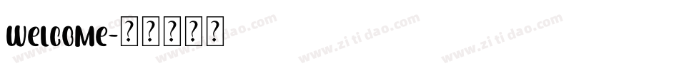 welcome字体转换