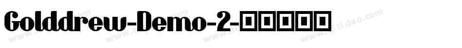 Golddrew-Demo-2字体转换