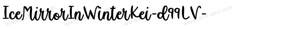 IceMirrorInWinterKei-d99LV字体转换